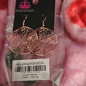 Paparazzi Autumn Harvest Copper Earrings